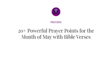 20+ Powerful Prayer Points for the Month of May with Bible Verses