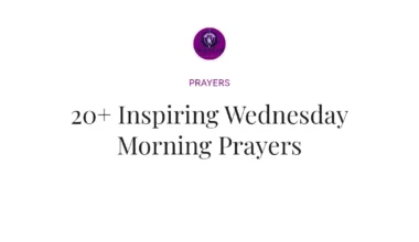20+ Inspiring Wednesday Morning Prayers