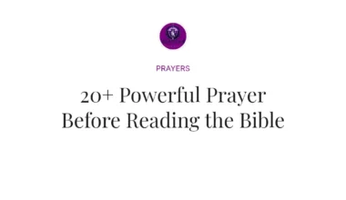 20+ Powerful Prayer Before Reading the Bible