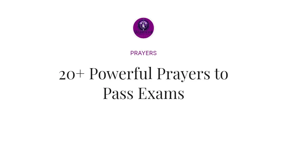 20+ Powerful Prayers to Pass Exams