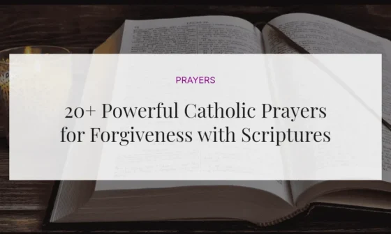 20+ Powerful Catholic Prayers for Forgiveness with Scriptures