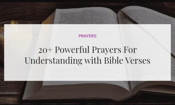 20+ Powerful Prayers For Understanding with Bible Verses
